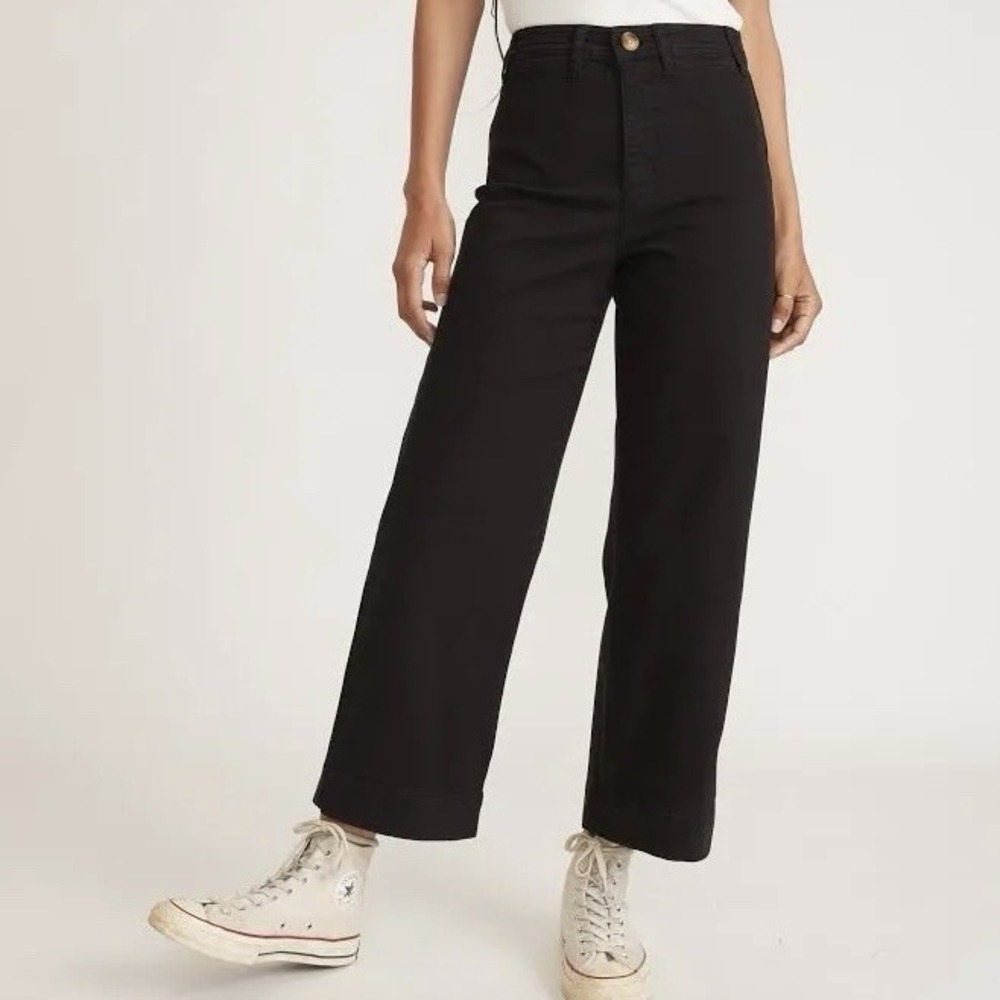 Marine Layer Wide Leg Pants Womens Size 4 High Waist Bridget 14650 26" Inseam
